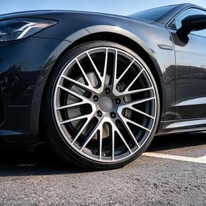 Jantes en alliage forgé multi-rayons de 21 pouces 5x130, finition usinée couleur bronze, vente chaude usine, compatibles AUDI Bentley <span class=keywords><strong>Bugatti</strong></span> Porsche - Product Image 3