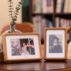 Minimalist Wooden Photo <b>Frame</b> Rectangular Handmade Tabletop Vertical Orientation - Product Image 5