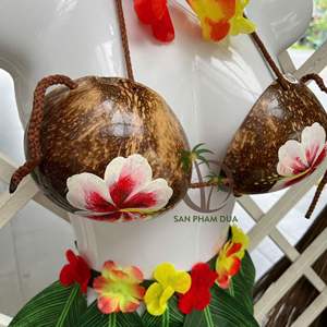 Sujetador de cáscara de coco Top de Bikini Estilo de impresión sexy fabricado en Vietnam con logotipo de soporte sin cables en la Copa - Product Image 2