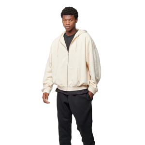 Mens Full Zip Hoodie Oversized Cotton Fleece Hooded Sweatshirt Casual Zip Up Jacket Heavyweight Streetwear Custom Logo Hoodie - Product Image 1