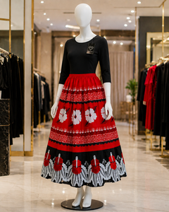 Tropical Embroidered Clothing Vintage Floral Skirt Cotton Everyday Wear Micronesian Island Pacific Style Micronesian Skirt - Product Image 6
