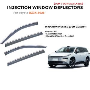 Deflector de coche para Toyota BZ3X 2025, protector contra sol y lluvia, visera de ventana inyectada - Product Image 2