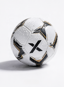 Ballon de football personnalisé résistant à l'eau |   Blanc Noir Or |   Logo X |   Fabricant OEM ODM |   Design haut de gamme |   Qualité supérieure - Product Image 3