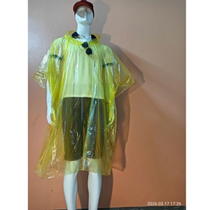 Poncho de Pluie Jetable Classique en PE pour Adulte, à Manches Courtes, Idéal pour le Camping et les Activités de Plein Air - Product Image 2