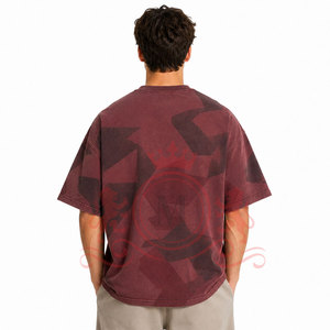 T-shirt décontracté moderne à épaules tombantes, effet délavé, toucher doux et coupe décontractée pour un style outdoor tendance - Product Image 2