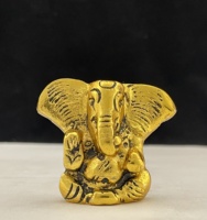 Petit dieu Ganesh sculpture Fine moderne à oreille ouverte, idole religieuse pour cadeau de Festival, Figurine pour décoration