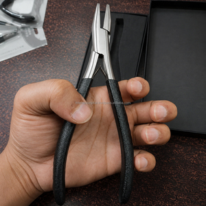 OEM Hair Extension Pliers 7 Inch Professional Extension Application <b>Tool</b> with Black Presentation <b>Box</b> Manufacturer - Product Image 3