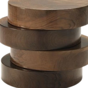 Tabouret en teck fait main Rae, style minimaliste contemporain avec finition naturelle écologique pour la décoration intérieure, les hôtels et les meubles de café - Product Image 3