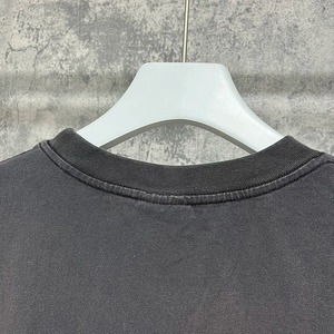 Camiseta de punto de cuello redondo de marca, nueva, de alta calidad, manga corta, 100% algodón, ajuste holgado, antipilling, estampado digital - Product Image 5