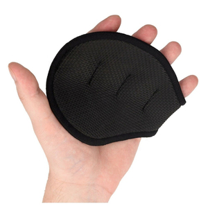 Private Label Heavy Duty Rubber Weightlifting Grip Pads, Adjustable Hand Pads for Gym, Deadlift, <b>Bench</b> Press, CrossFit - Product Image 4