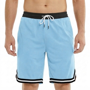 Double Layer Oem Heavyweight Pinstripe Basketball Sublimation Mens Custom High Quality <b>Mesh</b> Shorts with Liner - Product Image 1