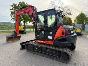 รถขุด Kubota KX080-5 ราคาส่งถูก พร้อมเครื่องยนต์ มอเตอร์ ปั๊ม เกียร์ แบริ่ง และกระบอกสูบ KYB 74.3 แรงม้า จัดส่งรวดเร็ว - Product Image 1