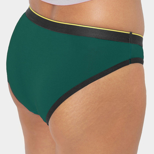 Ensemble de bikini sexy taille basse pour femme, en tricot uni, spandex antibactérien, sous-vêtements sans couture écologiques de haute qualité - Product Image 6