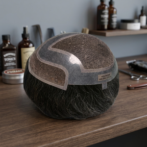 Meilleure vente Taz Hair Bangladesh haute qualité 100% densité HD dentelle perruque de cheveux humains grande base de soie casquette couleur blonde transparente - Product Image 1