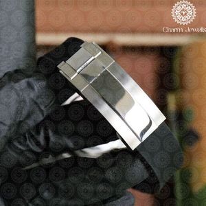 Montre ronde de luxe Charm_Jewells en acier inoxydable avec lunette sertie de diamants, verre saphir, mouvement à quartz analogique, 40 mm, unisexe - Product Image 2