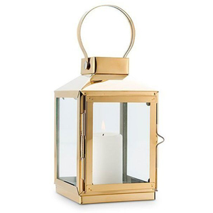 Lanterne à bougie industrielle en laiton avec finition dorée pour la décoration de la maison, Ramadan, Eid, lanternes vintage, fournitures en gros - Product Image 5