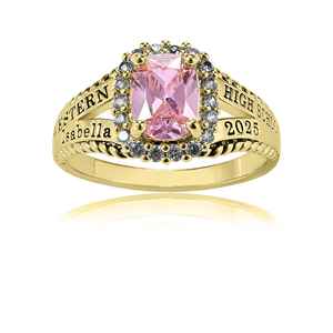 Bague d'école BOJ 040 personnalisée en argent et diamant, bague de mariage unisexe pour diplômé universitaire, cadeau de classe universitaire, prix bas, vente chaude - Product Image 6