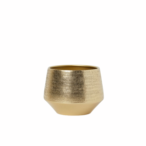 Maceta de latón antiguo con acabado tallado a mano, macetero para plantas de interior, estilo rústico, diseño circular para decoración del hogar - Product Image 3