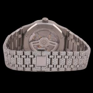 Most Trending <b>Black</b> Dial Custom Moissanite Fully Iced Out Diamond Wristwatch for <b>Man's</b> Hip Hop Style Bezel Setting Unique <b>Watch</b> - Product Image 3