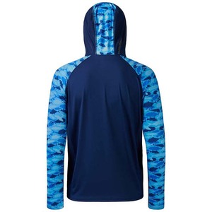 Vêtements de pêche à manches longues personnalisés de haute qualité, respirants, imperméables, UPF 50, séchage rapide, 100% coton, unisexes, sublimation - Product Image 2