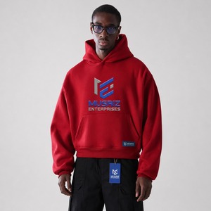 Sudadera con Capucha de Felpa Lisa, 100% Algodón, 380 g/m², Corte Regular, Clásica, Ecológica, con Logotipo Personalizado para Hombre, Venta al Por Mayor Directa de Fábrica - Product Image 1