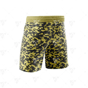 Shorts pour hommes en coton mélangé respirant, taille mi-haute, style streetwear, avec logo personnalisé imprimé, pour adultes, fabriqués au Pakistan. - Product Image 3