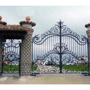 Premium Wrought Iron Double Entrance Gate – European Style, Decorative Exterior Design, Rust-Resistant, Easy to Assemble - Product Image 5