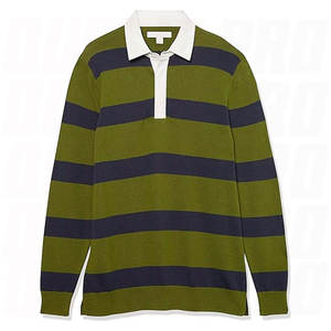 Camiseta de Rugby para Hombre, Talla 4XL 5XL, con Logotipo Bordado de Alta Calidad, Estilo Oversize, Manga Larga, a Rayas, Estilo Urbano, 2026 - Product Image 5