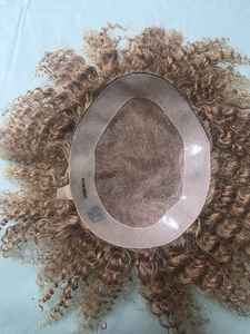 Prothèse capillaire homme en cheveux humains indiens Remy bouclés, base mono - TAZ HAIR BANGLADESH - Product Image 2