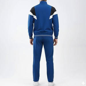 Distress <b>Embroidery</b> Hoodies and Sweat Pants <b>Set</b> Premium Quality Breathable Custom Applique Embroidered Patchwork Tracksuit <b>Sets</b> - Product Image 2
