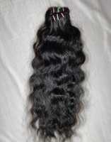Extensions de cheveux naturels indiens Remy à donneur unique, 26 pouces, 100g, double trame machine, cheveux bouclés ondulés profonds