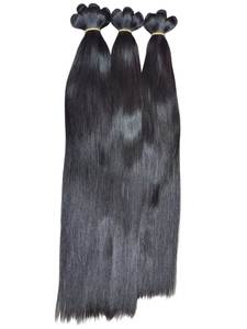 ผมต่อแบบเส้นตรงจากอินเดีย แบบเวอร์จิ้นแฮร์ สีดำ ปลายผมเต็มเส้น - Product Image 1