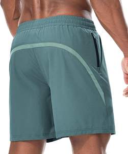 กางเกงขาสั้นออกกำลังกายสำหรับผู้ชาย แห้งเร็ว เหมาะสำหรับวิ่ง ฟิตเนส น้ำหนักเบา ระบายอากาศได้ดี มีกระเป๋าซิป - Product Image 2