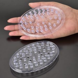 Support à savon en plastique transparent, 2 pièces, avec drain intégré et trous, pour savon en barre, compatible avec les supports à savon en acier inoxydable - Product Image 5