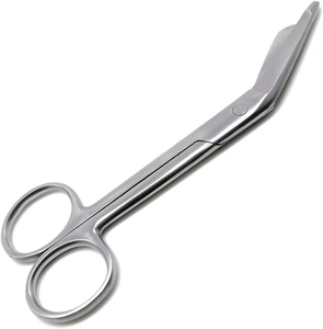 Tijeras de vendaje para electricistas de grado industrial, instrumentos quirúrgicos de acero inoxidable, borde liso y dentado, para zurdos, 3 años de garantía - Product Image 2