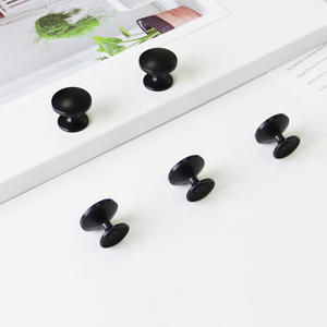 Nouvelle Arrivée Poignée Ronde Minimaliste en Alliage de Zinc Noir Mat pour Meubles, Armoires de Cuisine, Tables de Chevet et Tiroirs de Salle de Bain - Product Image 3