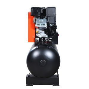 Compressore d'aria lubrificato TMG GAC65 con motore 14HP G420F, serbatoio orizzontale da 60 galloni, 18.5 CFM, 175 PSI, montabile su camion - Product Image 3