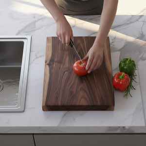 Tabla de Cortar y Plato para Servir de Bambú, Duradera, Forma Rectangular, 12 mm de Grosor, Apta para Lavavajillas - Product Image 5