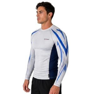 Maillots de protection unisexe pour hommes et garçons adultes, Rashguard MMA, Rashguard léger pour le cyclisme, Maillot de bain à manches longues pour hommes - Product Image 6