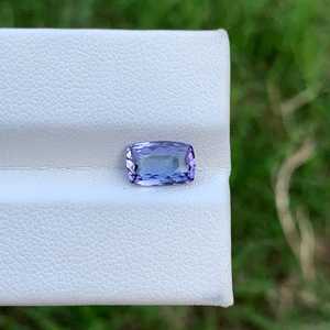 Zubeda Gems Natural Lavender Tanzanite <b>Cushion</b> Cut Cat's Eye Third Party Certified Eye Clean Loose Gemstone for Jewelry Making - Product Image 5