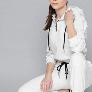 ชุดวอร์มสองชิ้นสำหรับฤดูใบไม้ร่วงและฤดูหนาวกางเกงวอร์มผ้าฝ้าย100% แบบปรับแต่งได้ - Product Image 4