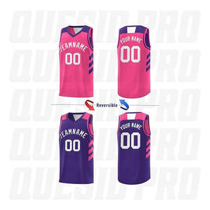 Maillot de basket rétro américain 1990-2026, vêtements de sport, maillot de basket réversible respirant cousu, sublimation - Product Image 2