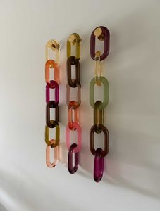 Premium Handmade Resin Decorative Wall Chain Hanging Art for Living Room Bedroom and Hallway Decor - Product Image 3