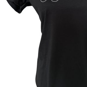 T-shirt décontracté en coton doux à col rond et manches courtes pour femme – Idéal au quotidien - Product Image 6