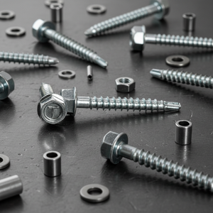 Tornillos Autoperforantes de Cabeza Hexagonal de Acero al Carbono Clase 4.8 6.8, Rosca Gruesa, Modelo 16 en Pulgadas, Zincados, Disponibles para OEM, de Fábrica - Product Image 3