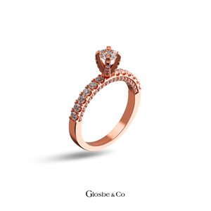 Anillos de Mujer al por Mayor, Anillo Redondo de Oro Sólido de 18K con Diamante Natural de 4.5 Quilates, Corte Perfecto F/VVS2, para Uso Diario - Product Image 2