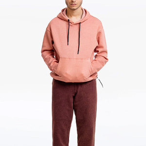 High Quality Men's Regular Fit Vintage Casual Hoodie Polyester/Cotton Solid <b>Thick</b> <b>Fleece</b> Sport Pullover Breathable Quick Dry - Product Image 1