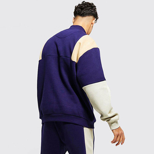 Conjunto de chándal para hombre Oem Winter Plus Size con doble ribete, elástico en 4 direcciones, con capucha y sudadera. - Product Image 3