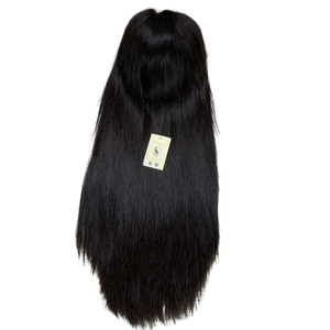 Meilleure qualité couleur naturelle Super Long brut vietnamien cheveux humains doux droite naturel Transparent pour 5x5 HD dentelle perruque - Product Image 1