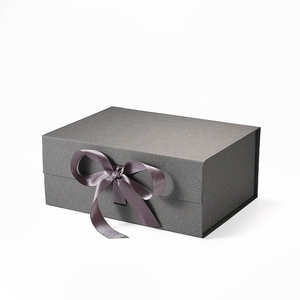 Caja de Regalo Magnética A5 con Cinta, Color Marfil Intenso, Caja de Presentación de Lujo para Regalos de Damas de Honor de Boda, Empaque Premium - Product Image 1